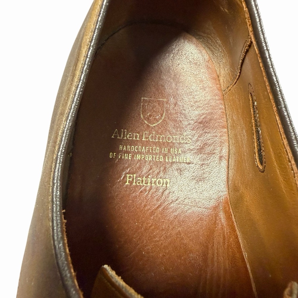 Allen Edmonds Flatiron Brown Dress Shoes Size 13 - Picture 5 of 10